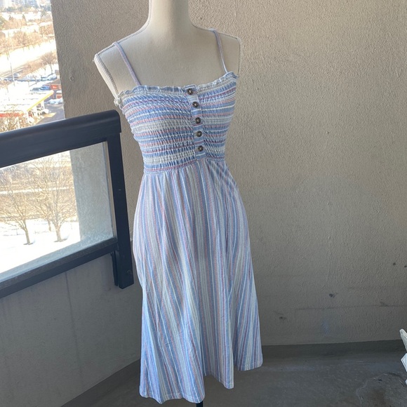 Striped Summer Dress MIDI - Picture 1 of 2